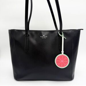 Kate Spade Loli Large Tote Black Leather EUC